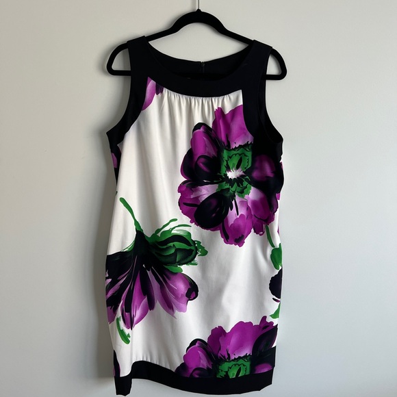 Stunning and Sexy Floral Midi Dress with Pockets, Wedding Guest, size 16 - Picture 1 of 12